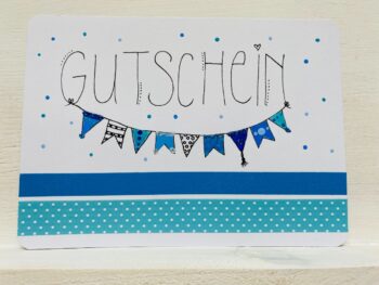 Postkarte Gutschein