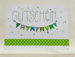Mini-Karte Gutschein