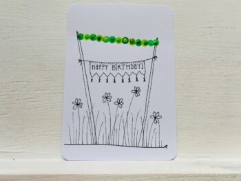 Postkarte Happy Birthday Wiese – Bild 2