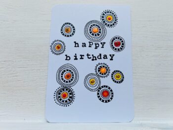 Postkarte Happy Birthday Kreise – Bild 5