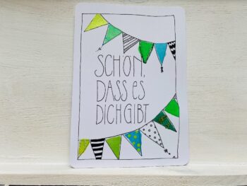 Postkarte Schön, dass es dich gibt – Bild 4