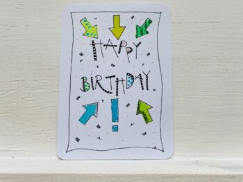 Mini-Karte Happy Birthday Pfeile – Bild 4
