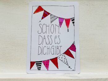Postkarte Schön, dass es dich gibt – Bild 3