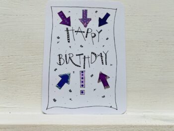 Mini-Karte Happy Birthday Pfeile – Bild 3