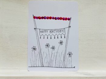 Mini-Karte Happy Birthday Wiese – Bild 2