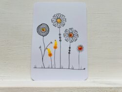 Mini-Karte Blumen Modell B