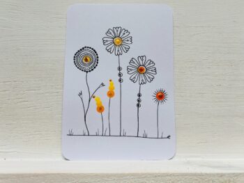 Mini-Karte Blumen Modell B