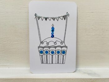 Mini-Karte Happy Birthday Törtli