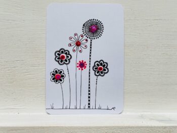 Mini-Karte Blumen Modell C – Bild 3
