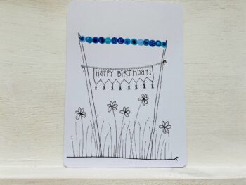 Mini-Karte Happy Birthday Wiese – Bild 3