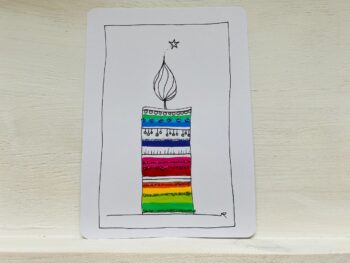 Postkarte Kerze – Bild 2