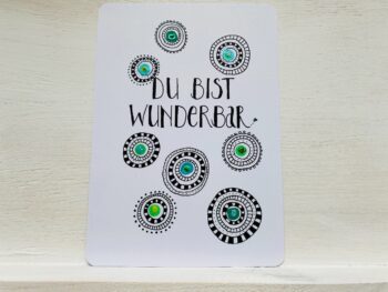 Postkarte Du bist wunderbar – Bild 2