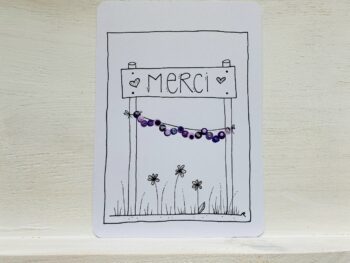 Postkarte Merci – Bild 2