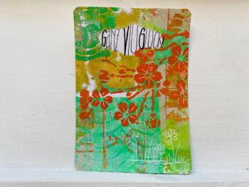 Postkarte "Ganz viu Glück" – Bild 2