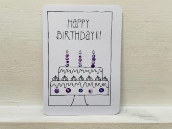 Postkarte Happy Birthday Torte – Bild 6
