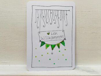 Mini-Karte Herzlich Willkommen – Bild 2