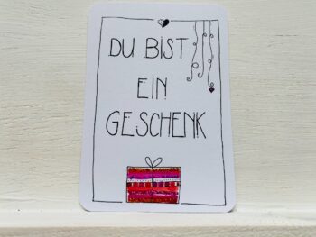 Postkarte Du bist ein Geschenk – Bild 5