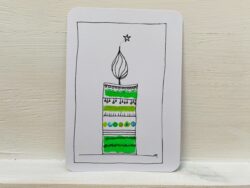 Mini-Karte Kerze