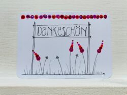 Postkarte Dankeschön