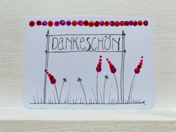 Postkarte Dankeschön