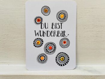 Postkarte Du bist wunderbar – Bild 5