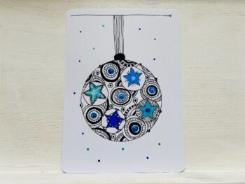 Postkarte Kugel Sterne – Bild 4