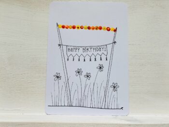 Postkarte Happy Birthday Wiese – Bild 6