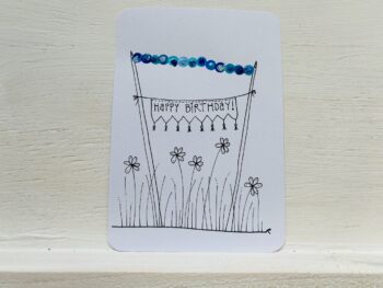 Postkarte Happy Birthday Wiese – Bild 4
