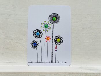 Mini-Karte Blumen Modell C – Bild 4