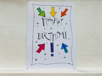 Postkarte Happy Birthday Pfeile – Bild 4