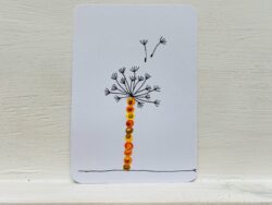 Mini-Karte Pusteblume