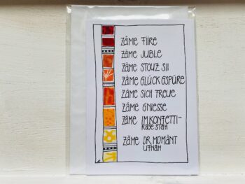 Karte Zäme fiire