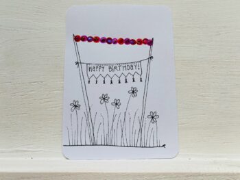 Postkarte Happy Birthday Wiese – Bild 5