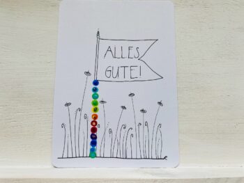 Mini-Karte Alles Gute Fahne – Bild 6