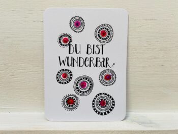 Mini-Karte Du bist wunderbar – Bild 4