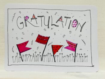 Postkarte Gratulation