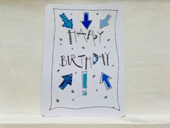 Mini-Karte Happy Birthday Pfeile – Bild 7