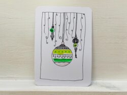 Postkarte Kugel klein