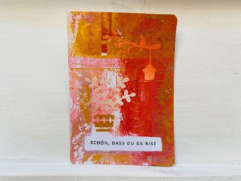 Postkarte "Schön, dass du da bist"