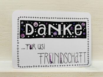 Postkarte Danke für üsi Fründschaft – Bild 2