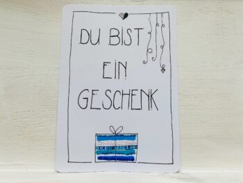 Postkarte Du bist ein Geschenk – Bild 3
