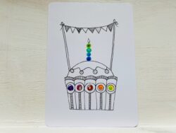 Postkarte Happy Birthday Törtli