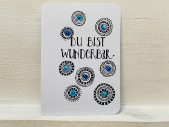 Mini-Karte Du bist wunderbar – Bild 6