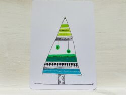 Postkarte Tanne
