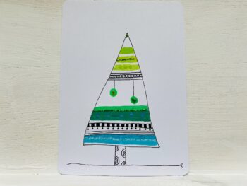Postkarte Tanne
