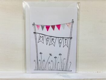Karte Merci Wimpelkette – Bild 5