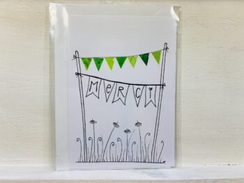 Karte Merci Wimpelkette – Bild 2