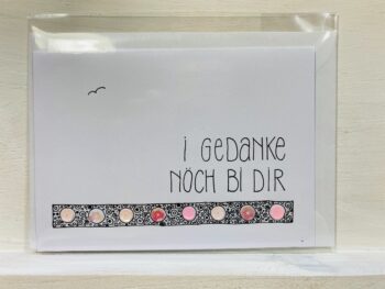 Karte  I Gedanke nöch bi dir