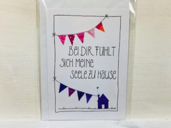 Karte  Bei dir fühlt sich meine Seele zu Hause – Bild 3