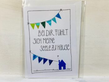 Karte  Bei dir fühlt sich meine Seele zu Hause – Bild 4